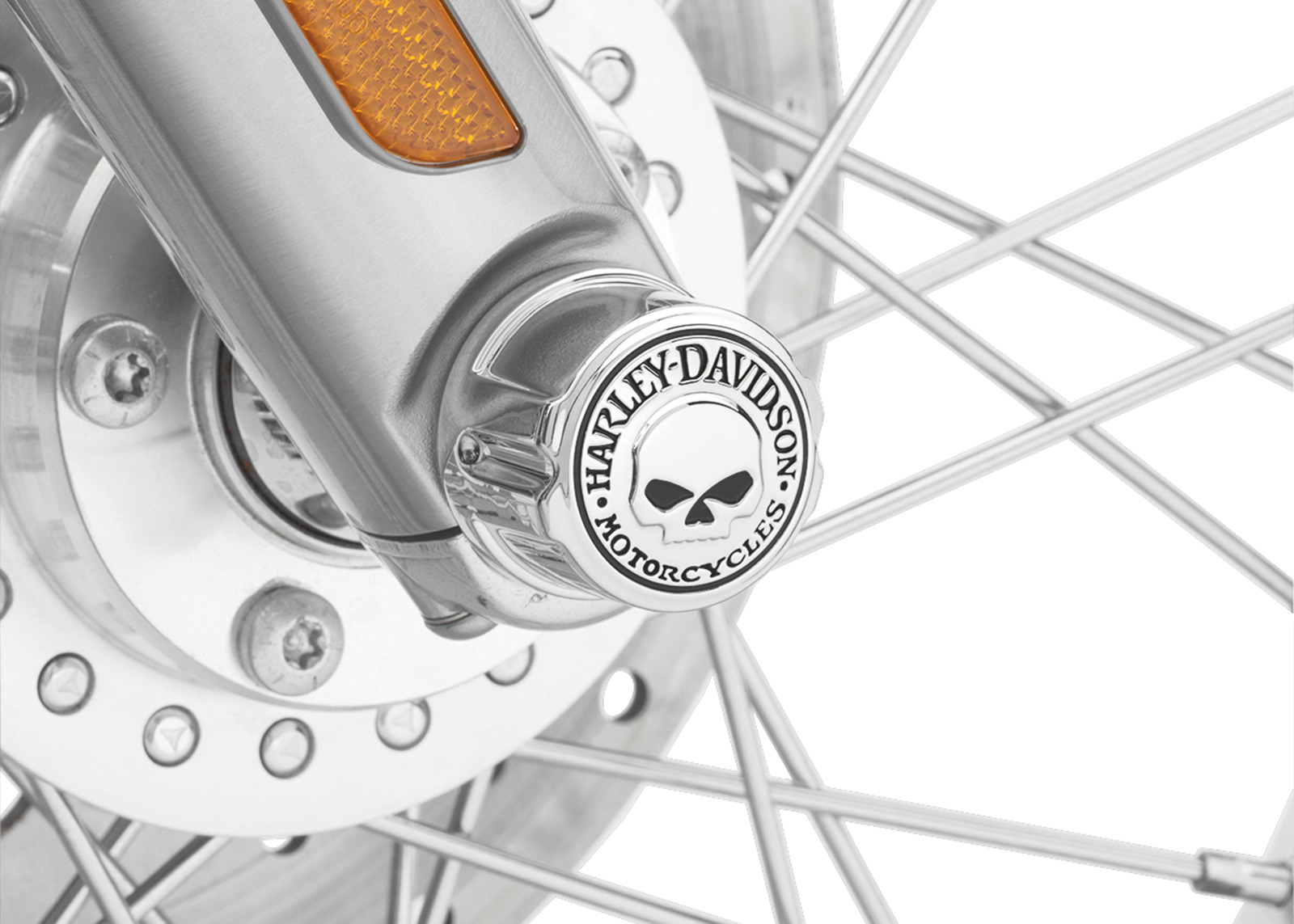 Willie G. Skull Front Axle Nut Covers