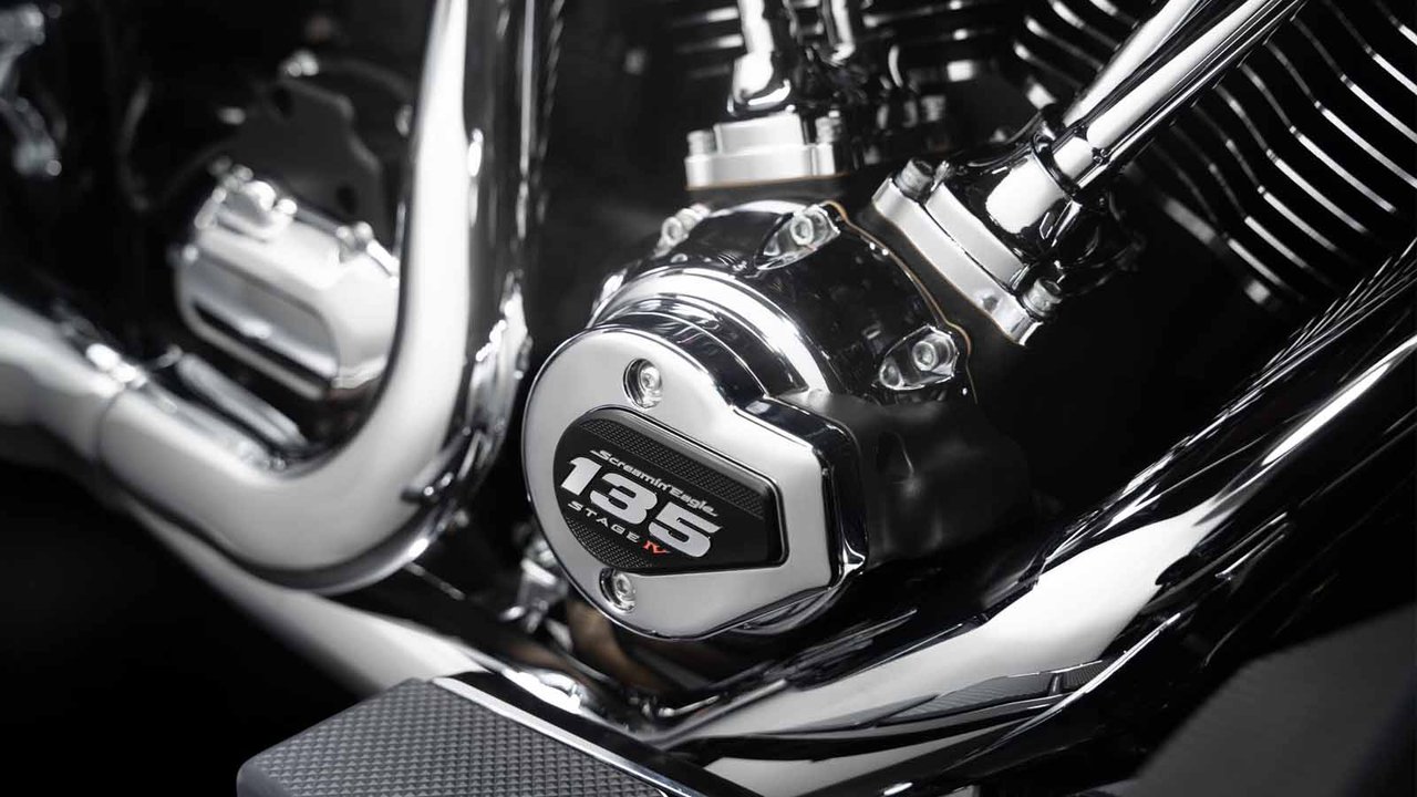 close-up of engine